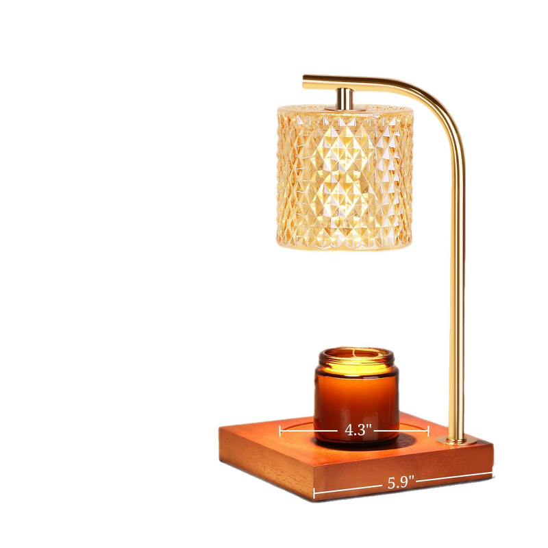 Candle Warmer Manufacturer - Wood Eco-Friendly Silk Screen Printed, Adjustable Light