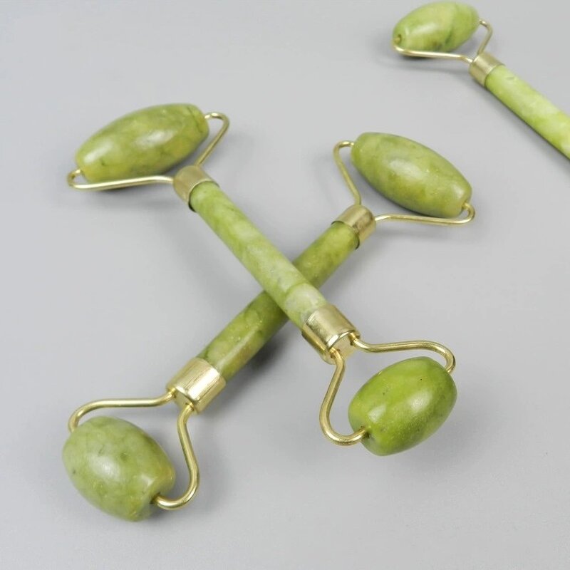 Jade Roller Manufacturer - Face Slimming Double Head, Facial Lifting Massage Stone