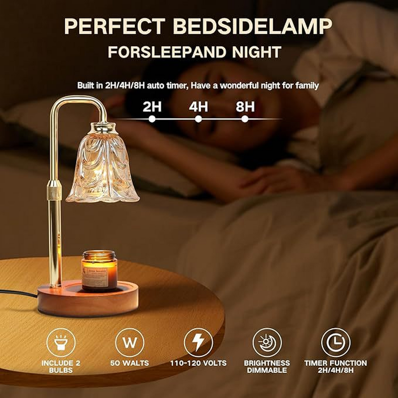 Aromatherapy Lamp Manufacturer - Wood Handmade Eco-Friendly, Wax Melting & Adjustable