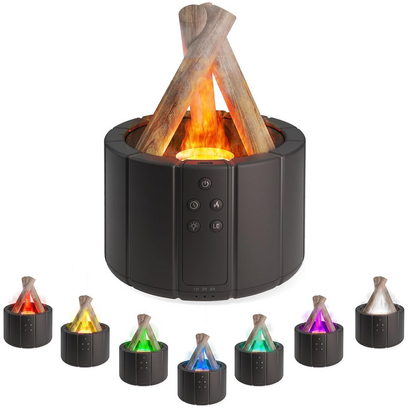 Aromatherapy Machine Manufacturer - Colorful USB Desktop, Silent Simulated Flame Humidification