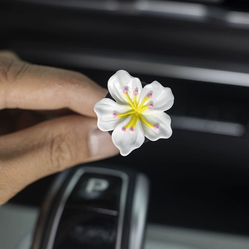 Car Perfume Clip Manufacturer - 2pcs Flower Air Outlet, Peach Blossom Aroma Diffuser