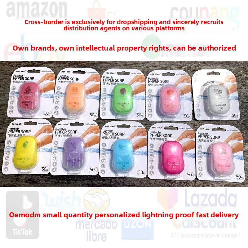 Hand Soap Manufacturer - Custom Logo Mini Disposable Paper Bar, Travel Size