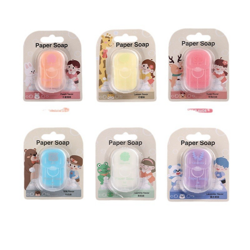 Soap Tablets Manufacturer - Disposable Cartoon Design, Portable Travel 50 Pieces