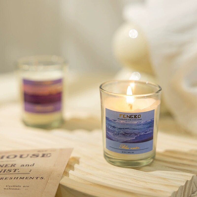 Aromatherapy Candle Manufacturer - Glass Cup Premium Gift Box, Handmade Soy Wax Smokeless