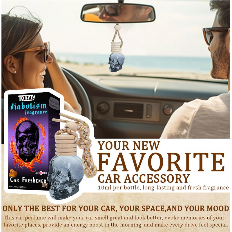 Car Perfume Manufacturer - Tonfly Crystal 10ml, Floral & Fruity Scent, Portable Vent