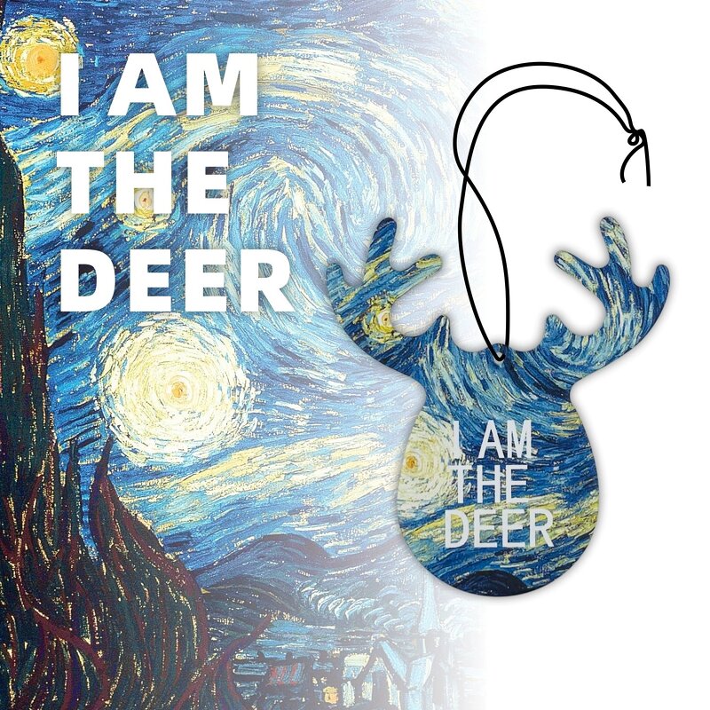 Car Air Freshener Manufacturer - Natural Scented Tea Paper Hanging Deer Shape