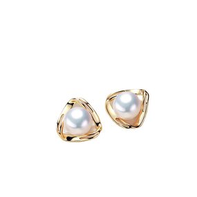 Earrings - Manufacturer S925 Silver Freshwater Pearl Highlighter Fashion Stud