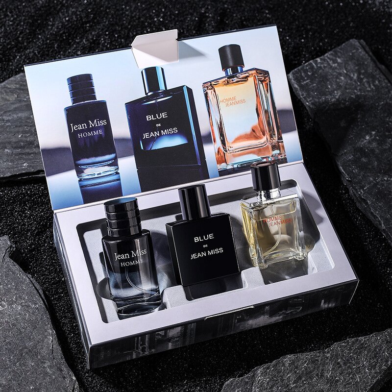 Perfume Set - Manufacturer 30mL*3 Custom Logo Long-lasting Charming Gift Set for Men