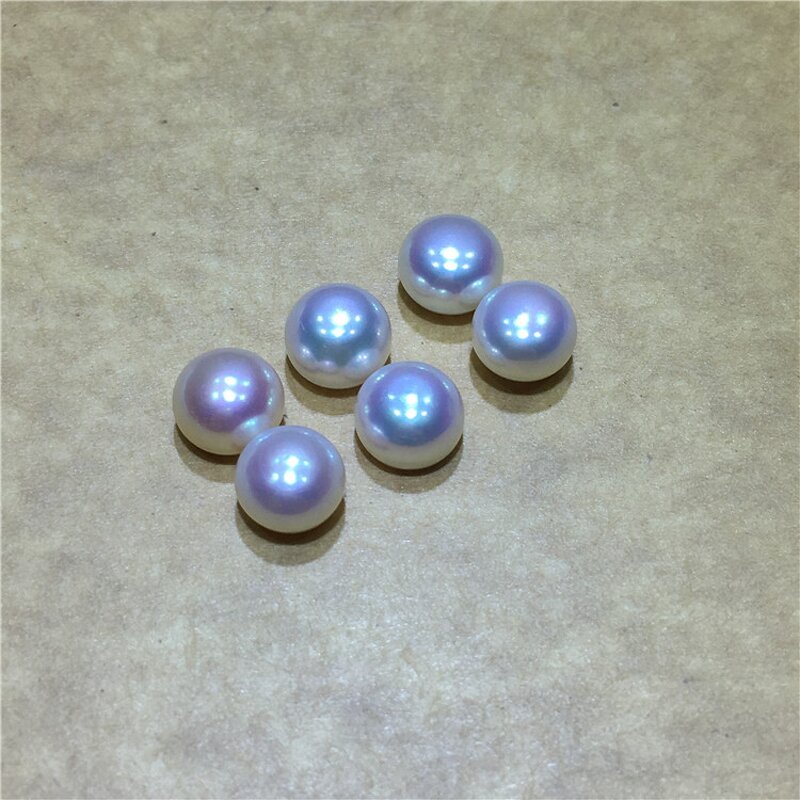Pearls - Manufacturer 5-12mm 6A Half Drilled Button Shape Loose Freshwater Pearl