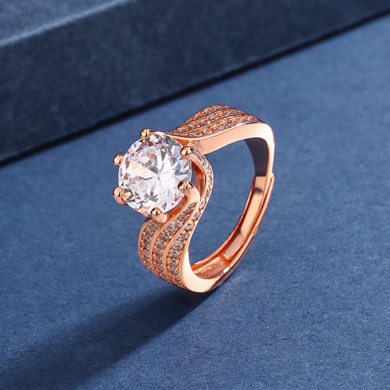 Ring - Manufacturer 3CT Rubine Zircon Brass Ruby Party Wholesale for Women
