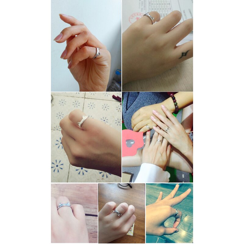 Ring - Manufacturer S925 Silver Cat Paw Open Adjustable Animal Finger Ring