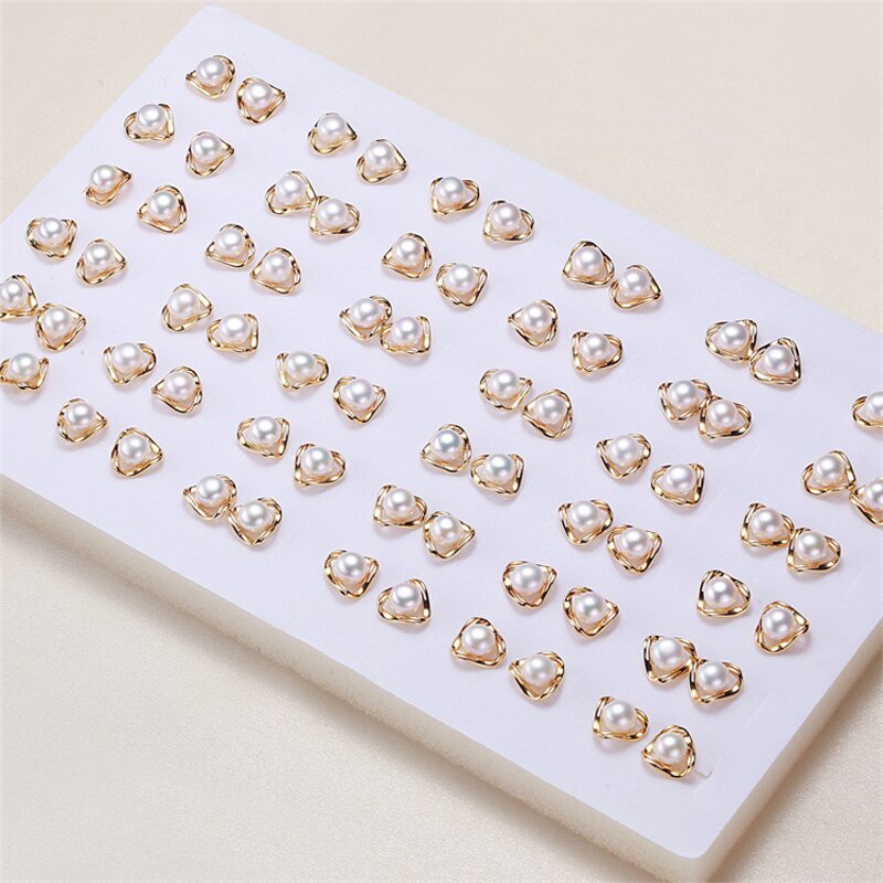 Earrings - Manufacturer S925 Silver Freshwater Pearl Highlighter Fashion Stud