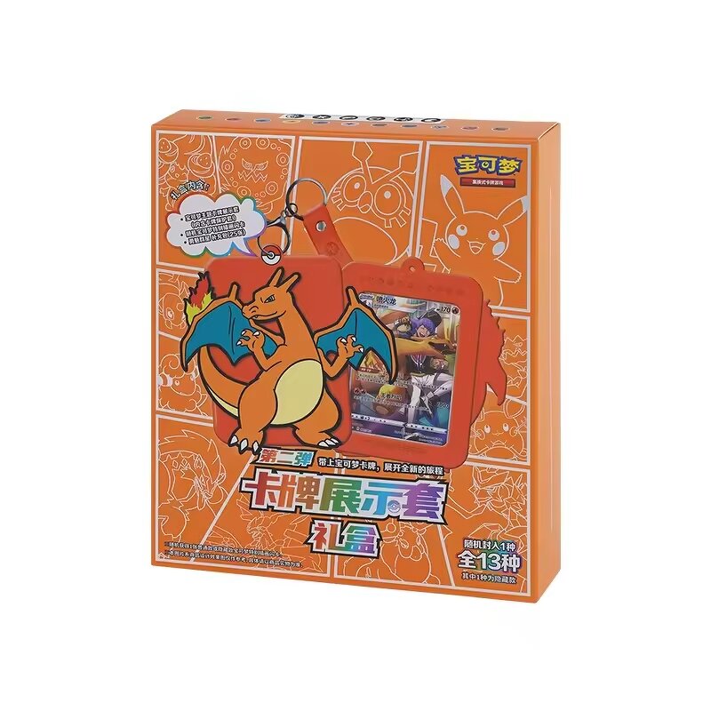 Trading Card Game - Manufacturer 2025 Pokemon PTCG Charizard Display Set Anime Board Game Kids