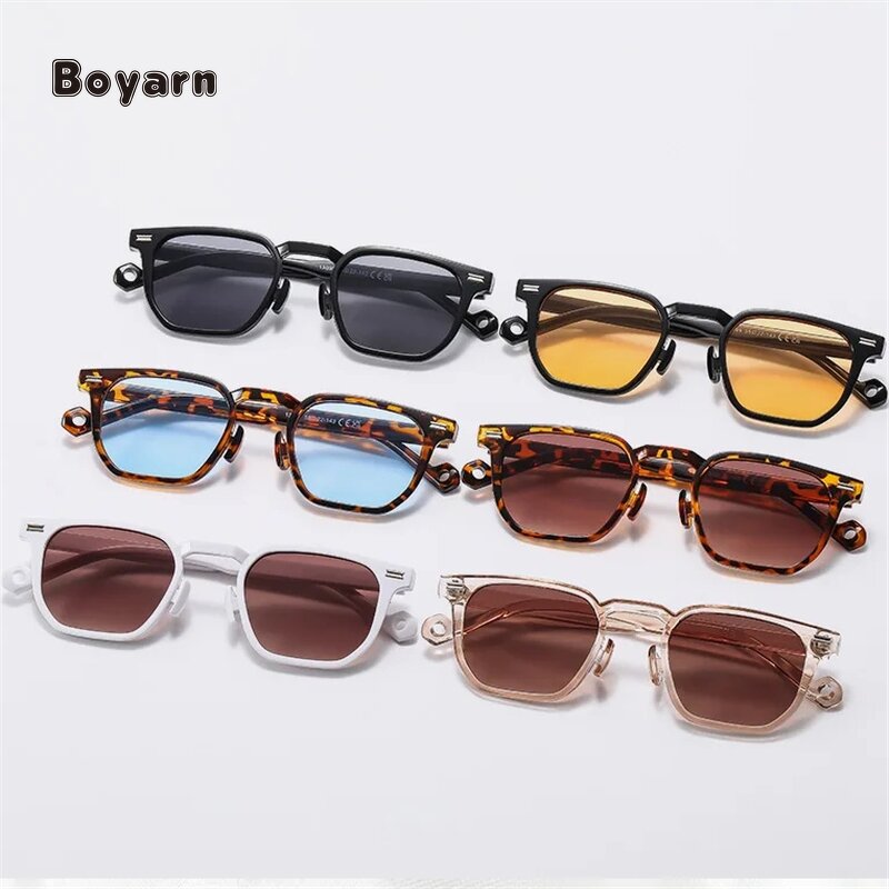 Sunglasses - Manufacturer Unisex Square Plastic Frame UV400 PC Lens Custom