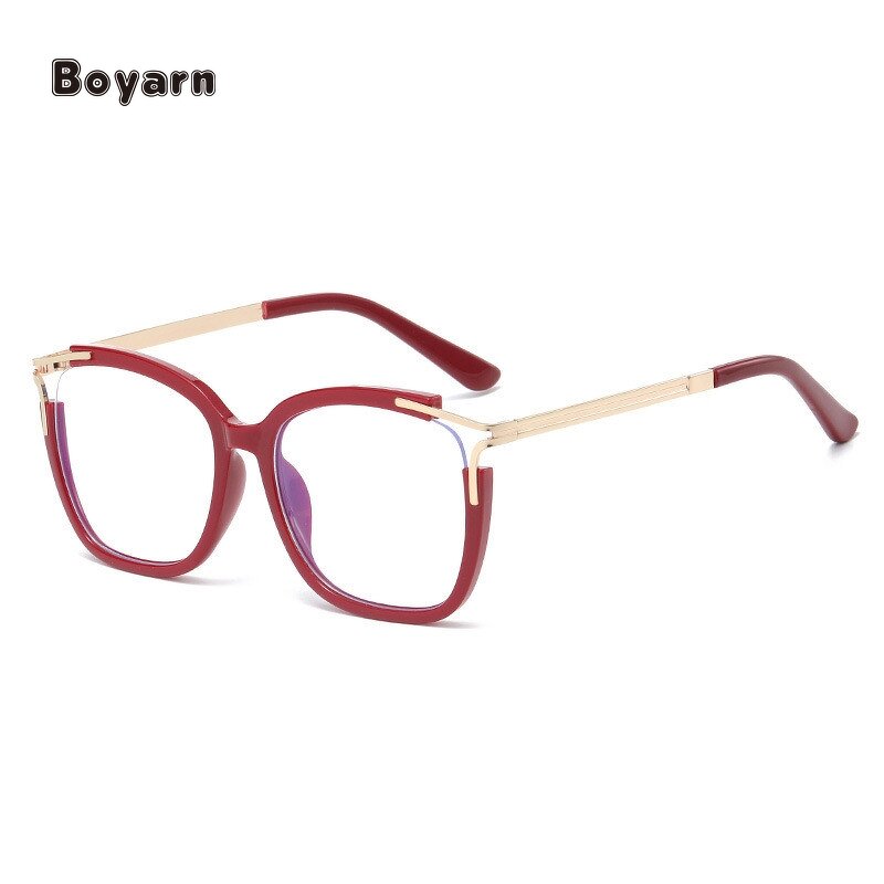 Eyeglasses - Manufacturer TR90 Metal Square Anti-Blue Light Reading Eyeglasses