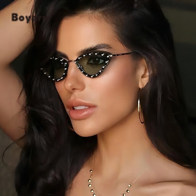 Sunglasses - Manufacturer Women's Rimless Metal Frame UV400 Custom Logo New