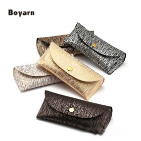 Glasses Case - Manufacturer Luxury PU Custom Logo Travel Eyeglasses Packaging