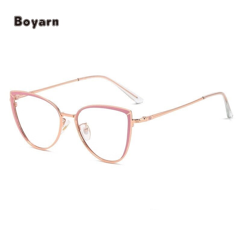 Eyeglasses - Manufacturer Women's Metal Anti-Blue Light Luxury Optical Frames