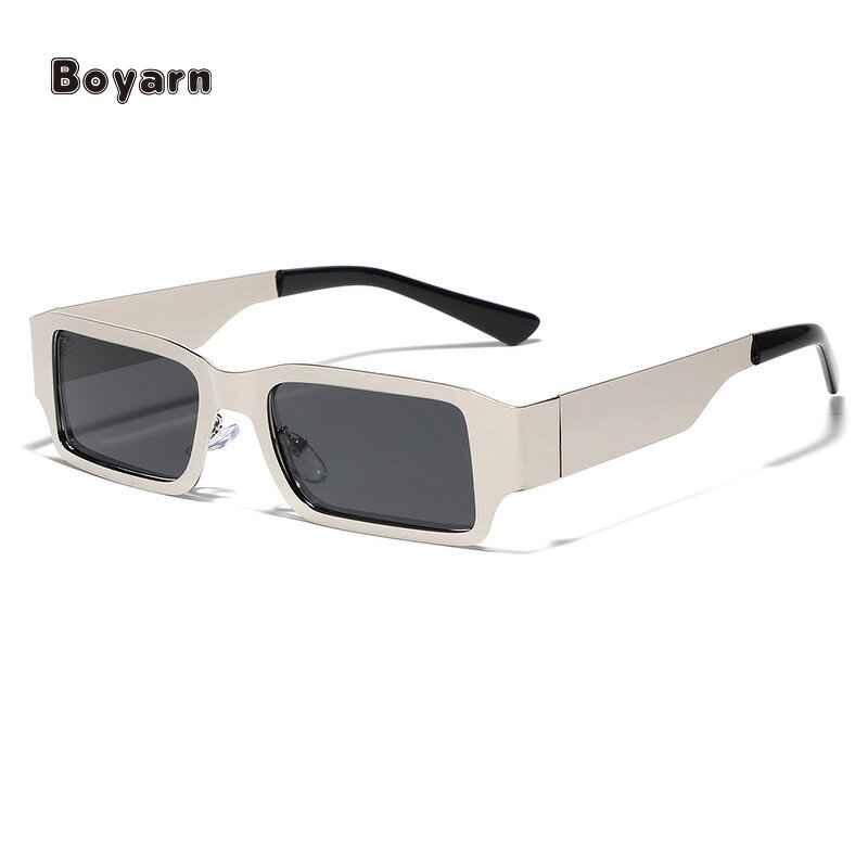 Sunglasses - Manufacturer Unisex Square Metal UV400 AC Lenses Custom Logo