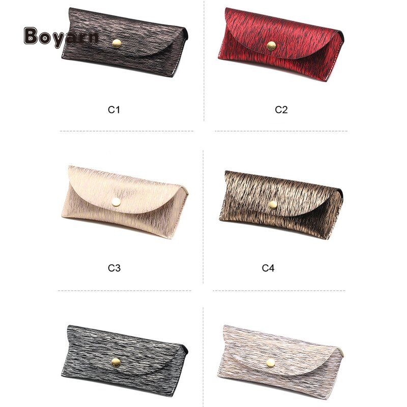 Glasses Case - Manufacturer Luxury PU Custom Logo Travel Eyeglasses Packaging