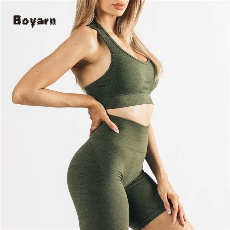 Yoga Bra - Manufacturer Women's Seamless Cross Back Padded Custom Plus Size Soft