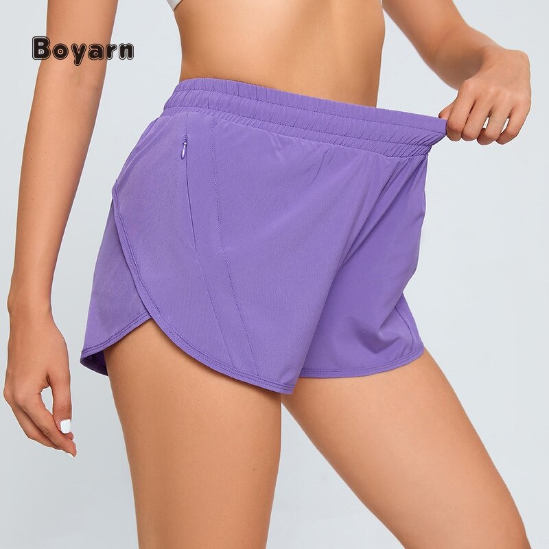 Workout Shorts - Manufacturer Women's High Waist Quick-Dry Anti Light Yoga Gym