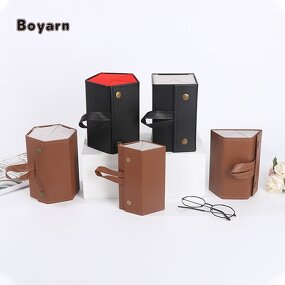 Storage Box - Manufacturer HKBY 5-Slot PU Foldable Hanging Sunglasses Organizer