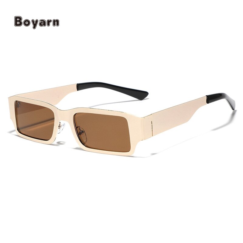Sunglasses - Manufacturer Unisex Square Metal UV400 AC Lenses Custom Logo