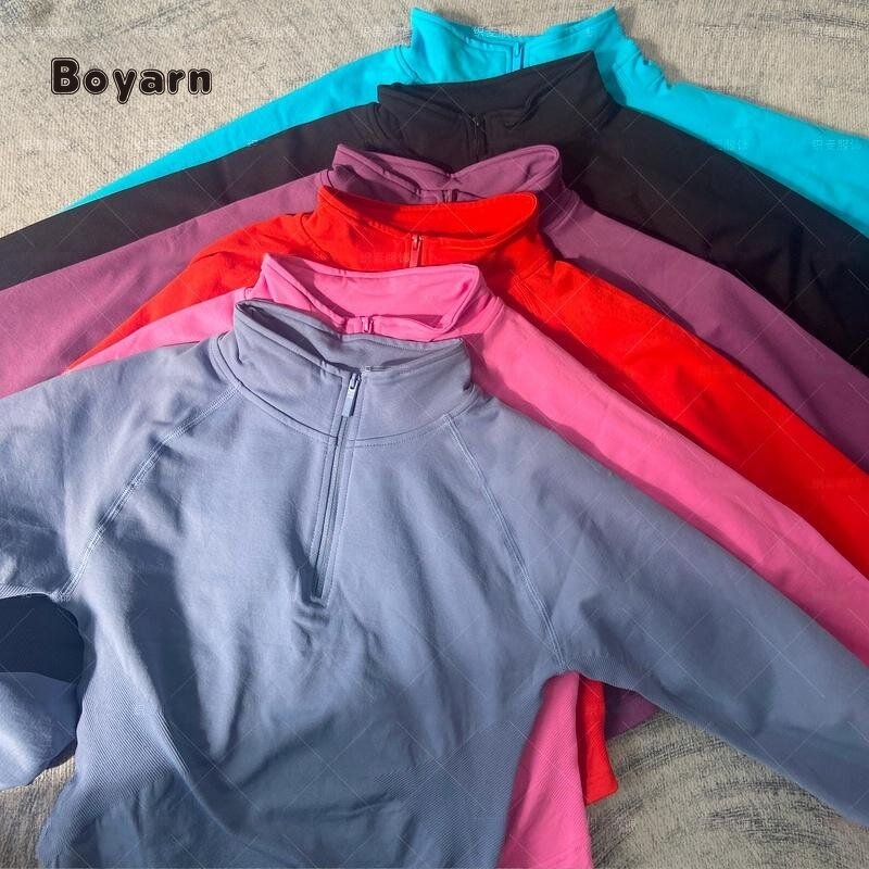 Sport Jacket - Manufacturer Women's Quarter Zip Seamless Quick-Dry Long Sleeve