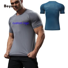 Sports T-shirt - Manufacturer 350GSM Polyester Oversized Men's Printing Gym Running