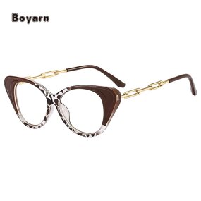 Eyeglasses - Manufacturer Wholesale Women's Plastic Metal Anti-Blue Light Frames