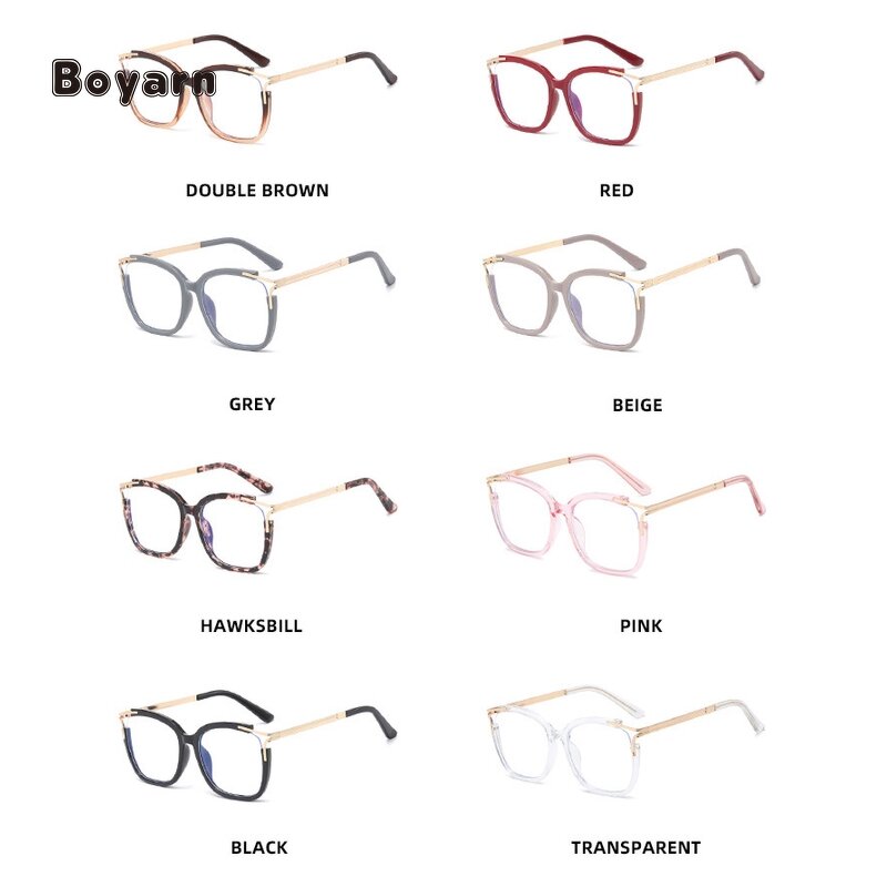 Eyeglasses - Manufacturer Luxury Metal TR90 Anti-Blue Light Computer Eyeglasses