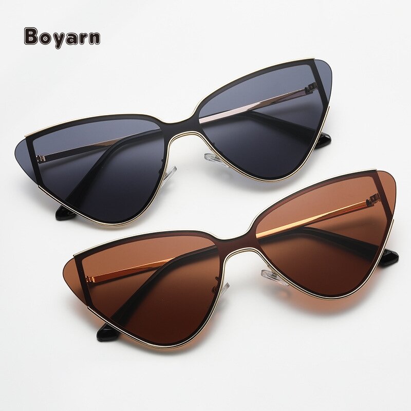 Sunglasses - Manufacturer Women's Vintage Gold Silver Large Frame UV400 Custom