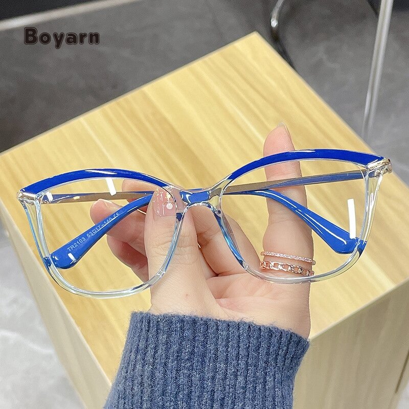 Eyeglasses - Manufacturer Women's TR90 Anti-Blue Light Reading All Face Shape