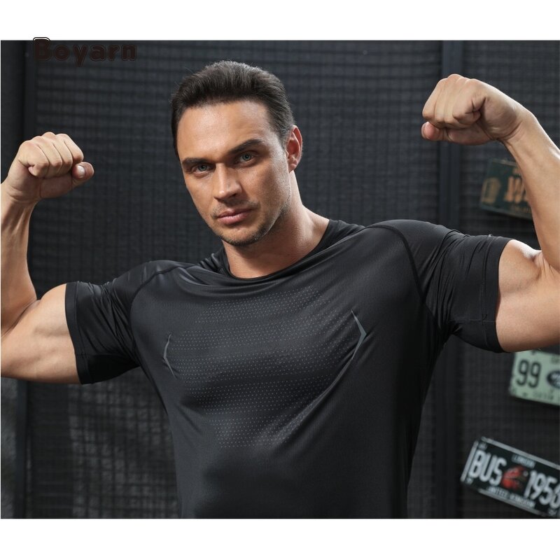 Sports T-shirt - Manufacturer 350GSM Polyester Oversized Men's Printing Gym Running