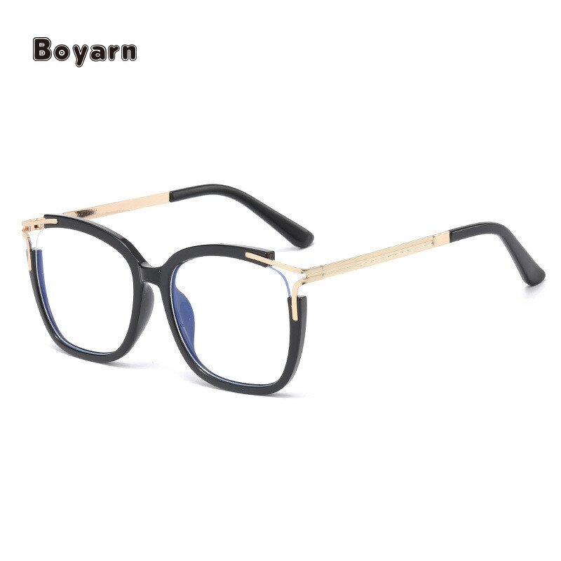 Eyeglasses - Manufacturer TR90 Metal Square Anti-Blue Light Reading Eyeglasses