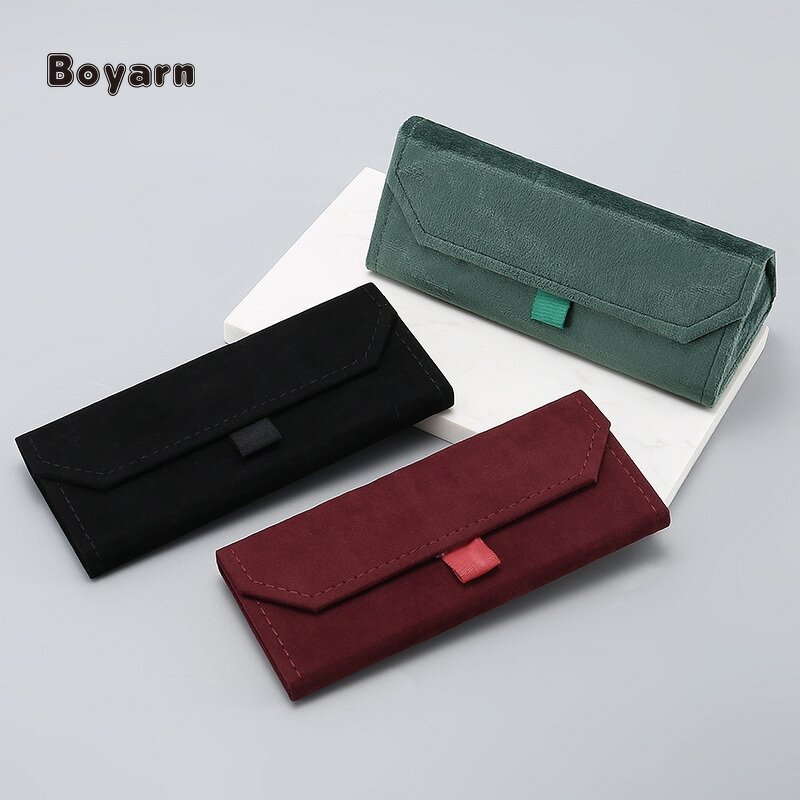 Glasses Case - Manufacturer Custom Logo High Quality Suede Sunglasses Storage