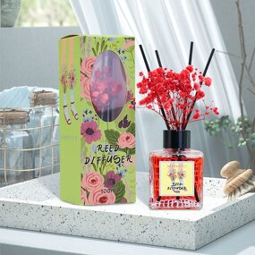 Reed Diffuser Manufacturer - Custom Design 100ml with Dried Flower & Natural Liquid