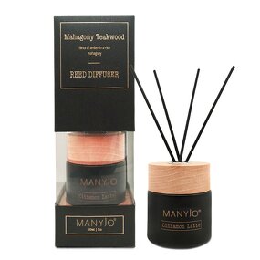 Reed Diffuser Set Manufacturer - Hot Sale 100ml with Wood Lid & Rattan, Refillable