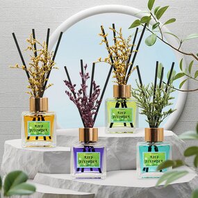 Reed Diffuser Set Manufacturer - Custom 50ml Home Scent with Dried Flower
