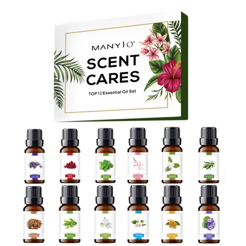 Essential Oil Gift Set Manufacturer - Hot Sale 12pcs 100% Pure Natural Organic 10ml