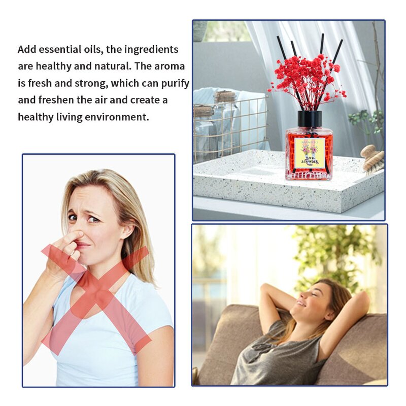 Reed Diffuser Manufacturer - Custom Design 100ml with Dried Flower & Natural Liquid