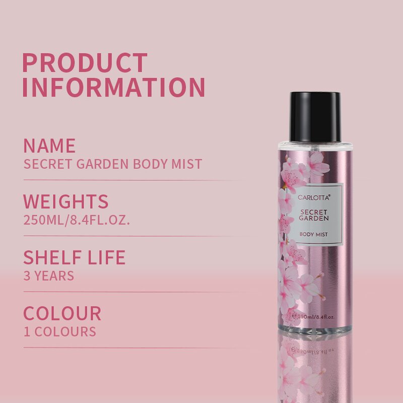 Body Mist - Manufacturer 250mL Wholesale Bulk Secret Fragrance