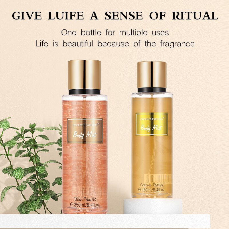 Body Mist - Manufacturer ZUOFUN 250mL Wholesale Original Fragrance