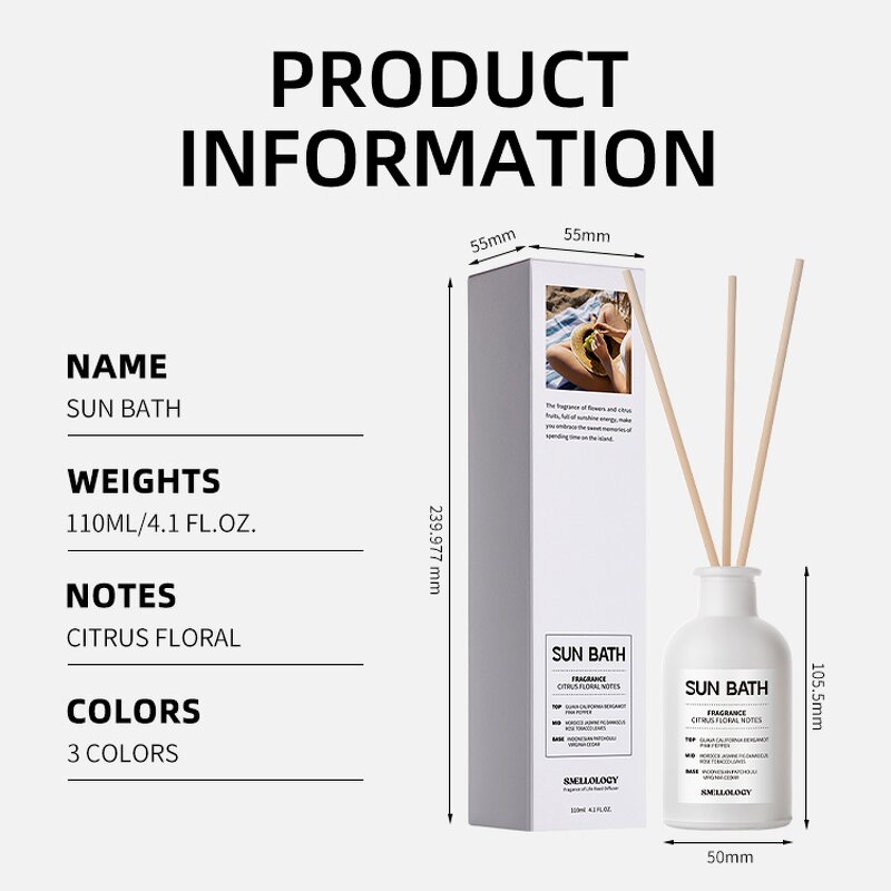Reed Diffuser - Manufacturer 110mL OEM Citrus Floral with Sticks