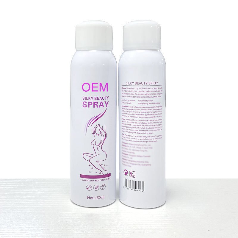 Hair Removal Spray Manufacturer - Factory 100% Natural Permanent Depilatory