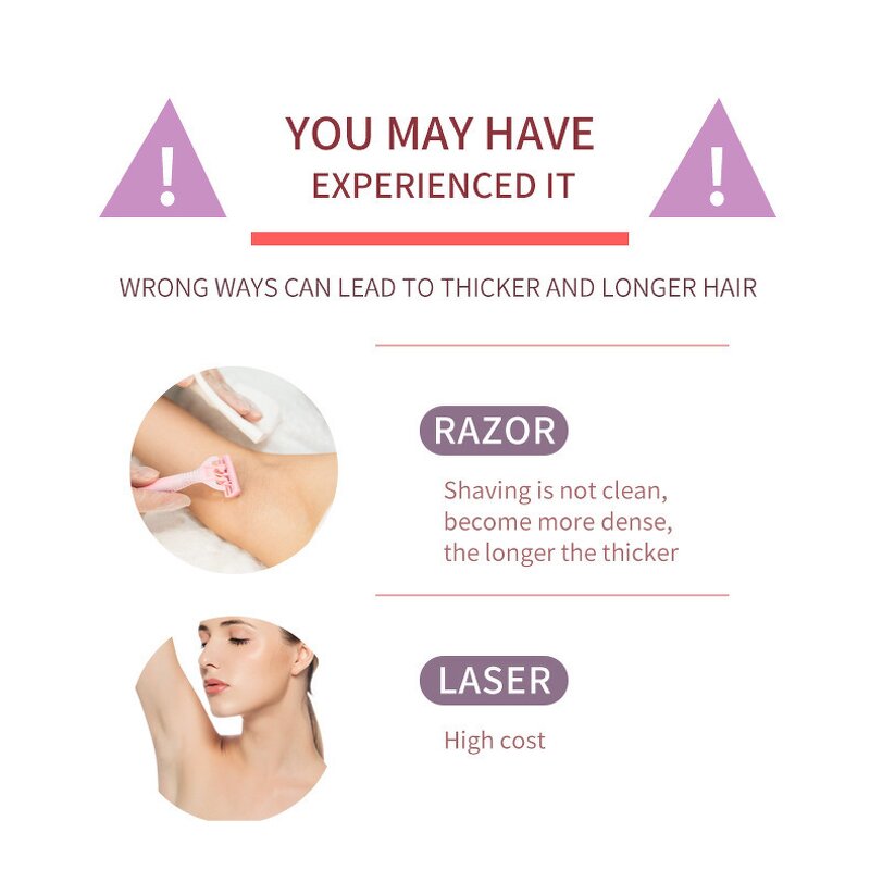 Hair Removal Spray Manufacturer - Factory 100% Natural Permanent Depilatory