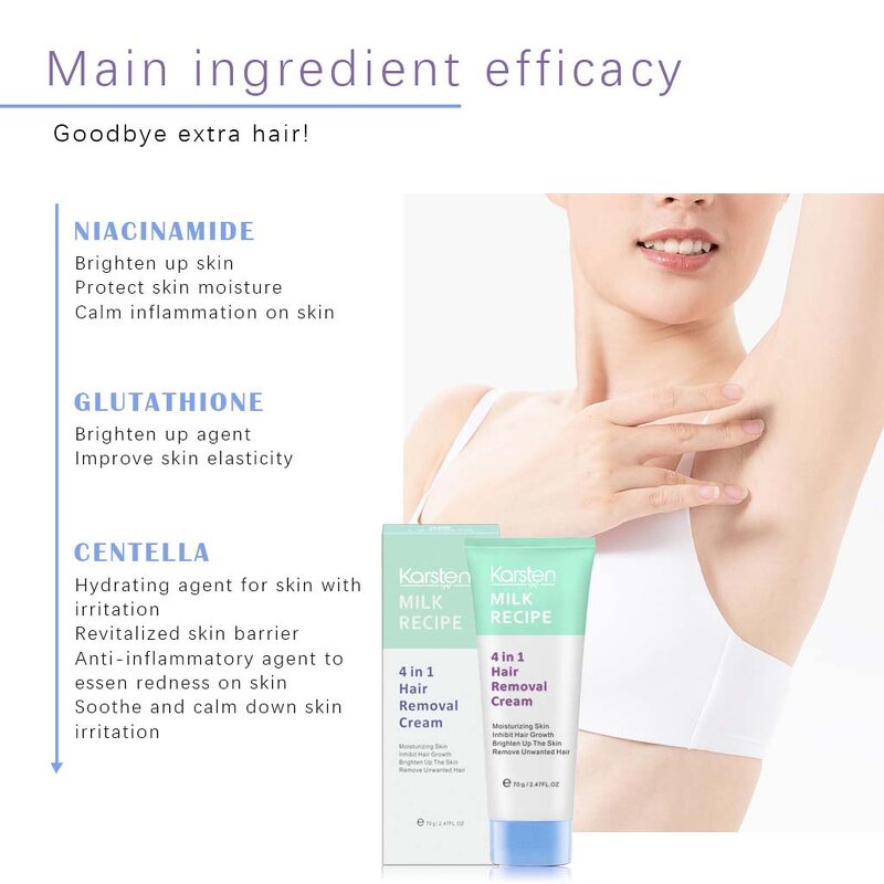 Hair Removal Cream Manufacturer - OEM Permanent for Home Use & Painless