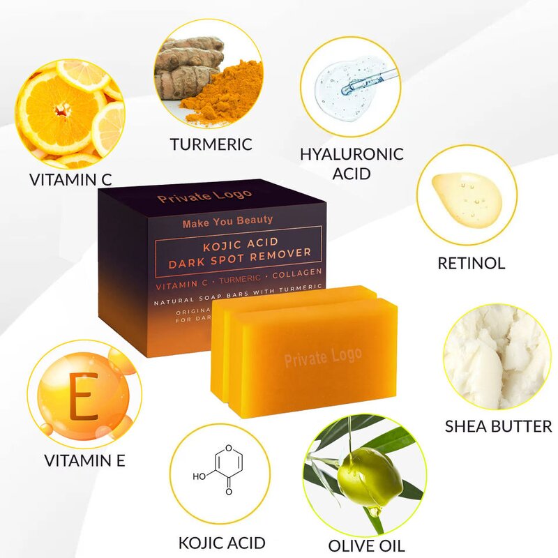 Turmeric Soap Manufacturer - Private Label Organic with Kojic Acid & Honey