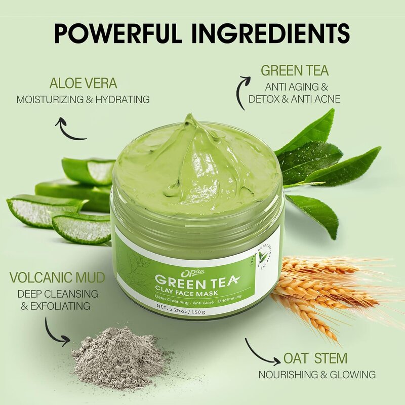 Face Mask Manufacturer - OEM/ODM Green Tea Volcanic Mud Travel Size